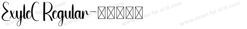 ExyleC Regular字体转换